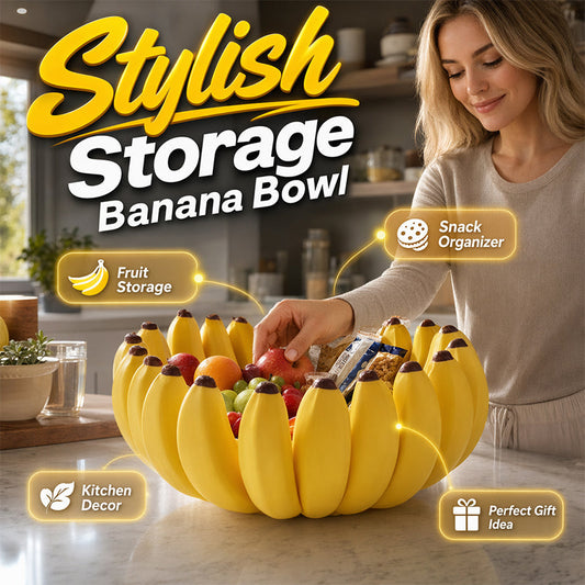 🔥While Supplies Last 40% Off!💥￡4.99 Each🎉 Creative Banana Shape Fruit Bowl