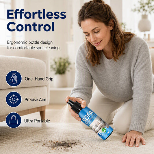 🥳 2026 HOT SALE – £6.99! 🧼 No-Rinse Fabric Cleaner Spray – Spray, Wipe & Refresh Sofas, Carpets & Upholstery! ✨