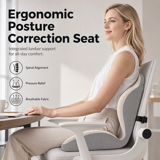 ⏳ LAST DAY! £19.99 💕 Ergonomic Memory Foam Seat Cushion – All-Day Comfort 🪑✨