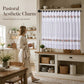50% OFF NOW! Retro Lace Short Kitchen Curtain – Pastoral Hollow‑Out Lace Small Window Curtain, Vintage Floral Decorative Cafe Curtain for Kitchen, Bathroom & Cabinet Windows