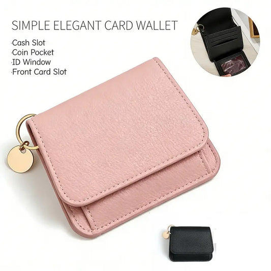 💖Buy 1 Get 1 Free!! ✨Only ￡8.99!!💕RFID Short Wallets for Women –Fashionable Card Holder with Key Ring & Coin Purse