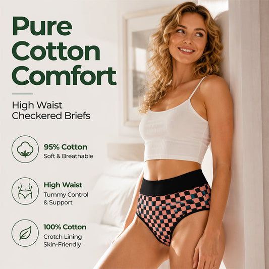 💖 LIMITED OFFER – Buy 1 Get 3 Packs! ✨ Women’s High-Waisted Cotton Briefs