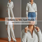 ⏳🔥 LAST DAY – ONLY £26.99! ✨ Women’s Half-Zip Top & Wide-Leg Trousers Set