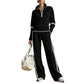⏳🔥 LAST DAY – ONLY £26.99! ✨ Women’s Half-Zip Top & Wide-Leg Trousers Set