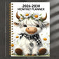 🏆 Surprise Price £6.99! 🐮💕 2026–2030 Highland Cow Monthly Planner 🗓️✨