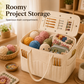 🧶 50% OFF🔥 No More Messy Yarn! Canvas Yarn Storage Bag with Needle Pockets