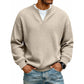 🔥 LAST DAY — ONLY £12.99! 👕 Men’s Textured Waffle Layered-Look Long-Sleeve Tee