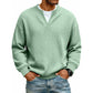 🔥 LAST DAY — ONLY £12.99! 👕 Men’s Textured Waffle Layered-Look Long-Sleeve Tee