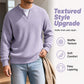 🔥 LAST DAY — ONLY £12.99! 👕 Men’s Textured Waffle Layered-Look Long-Sleeve Tee