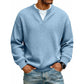 🔥 LAST DAY — ONLY £12.99! 👕 Men’s Textured Waffle Layered-Look Long-Sleeve Tee
