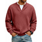 🔥 LAST DAY — ONLY £12.99! 👕 Men’s Textured Waffle Layered-Look Long-Sleeve Tee