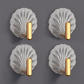 🐚 Shell-Shaped Adhesive Wall Hooks – No Drilling Needed!