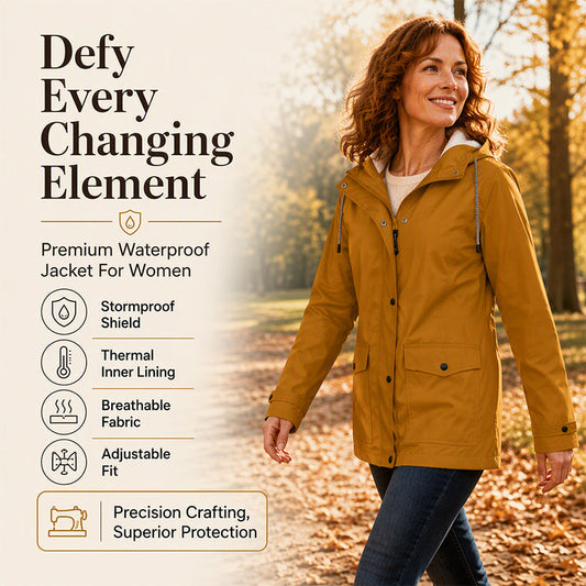 🔥 THIS WEEK ONLY £19.99! 🧥 Women’s Plush-Lined Windproof Hooded Jacket