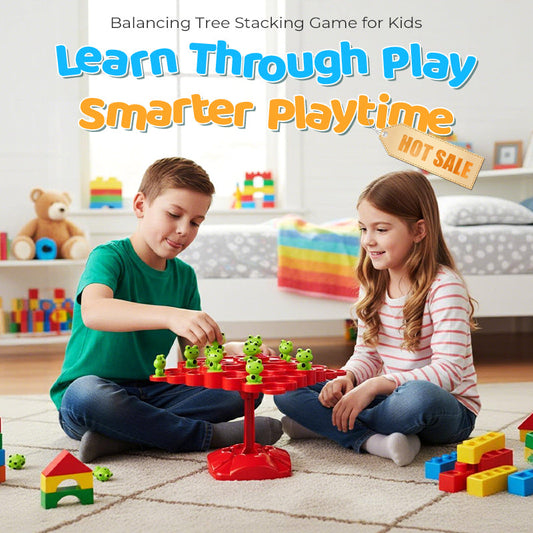 🌳 Balancing Tree Stacking Game for Kids – Fun Family Strategy Game 🎲