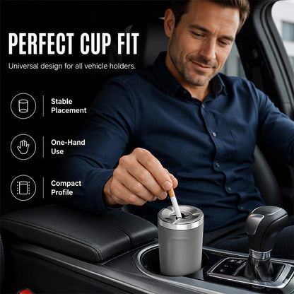 🚗 Hot Pick! Rotating Ceramic Car Ashtray – Stylish, Compact & Easy to Use