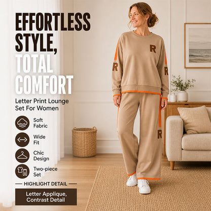 🔥 ONLY £23.99! 👗✨ Women’s Casual Sweatshirt & Wide-Leg Trousers Set