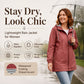 🌧️ £17.99 TODAY! 💥 Women's Outdoor Waterproof Hooded Jacket 🧥