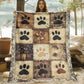🐾 50% OFF! 🧸 Cute Paw Print Soft Flannel Blanket — Cosy Comfort for Chilly Days ✨