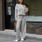 ☀️ LAST DAY SALE — ONLY £18.99! 🌿 Women’s Casual Relaxed-Fit Top & Trousers 2-Piece Set