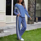 ☀️ LAST DAY SALE — ONLY £18.99! 🌿 Women’s Casual Relaxed-Fit Top & Trousers 2-Piece Set