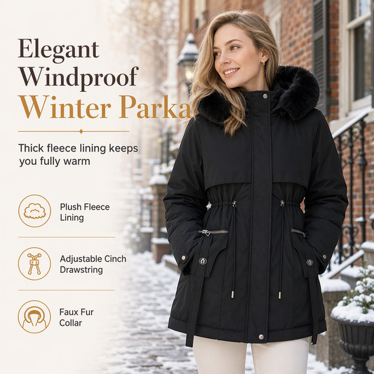 ⏳ LAST DAY — ONLY £24.99! 🔥🍁 Women’s Faux Fur-Lined Padded Winter Parka