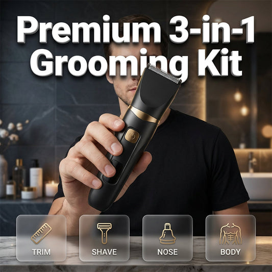 ✂️ One Tool, Three Ways to Glow Up! ✨ 3-in-1 Electric Grooming Kit for Effortless Everyday Grooming 💈