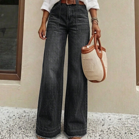 🔥 LAST DAY — ONLY £21.99! 👖 Women’s High-Rise Stretch Straight-Leg Jeans