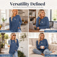 ⏳ LAST DAY — ONLY £12.99! 🔥🍂 Women’s Casual Crew Neck Top with Thumbholes