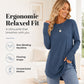 ⏳ LAST DAY — ONLY £12.99! 🔥🍂 Women’s Casual Crew Neck Top with Thumbholes