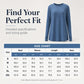 ⏳ LAST DAY — ONLY £12.99! 🔥🍂 Women’s Casual Crew Neck Top with Thumbholes