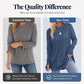 ⏳ LAST DAY — ONLY £12.99! 🔥🍂 Women’s Casual Crew Neck Top with Thumbholes