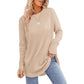 ⏳ LAST DAY — ONLY £12.99! 🔥🍂 Women’s Casual Crew Neck Top with Thumbholes