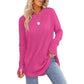 ⏳ LAST DAY — ONLY £12.99! 🔥🍂 Women’s Casual Crew Neck Top with Thumbholes