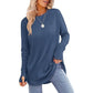 ⏳ LAST DAY — ONLY £12.99! 🔥🍂 Women’s Casual Crew Neck Top with Thumbholes