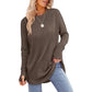 ⏳ LAST DAY — ONLY £12.99! 🔥🍂 Women’s Casual Crew Neck Top with Thumbholes