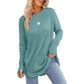 ⏳ LAST DAY — ONLY £12.99! 🔥🍂 Women’s Casual Crew Neck Top with Thumbholes