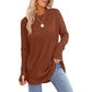 ⏳ LAST DAY — ONLY £12.99! 🔥🍂 Women’s Casual Crew Neck Top with Thumbholes