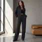🔥 LAST DAY — ONLY £21.99! 👚 Women’s Zip-Up Jacket & Straight-Leg Trousers Set