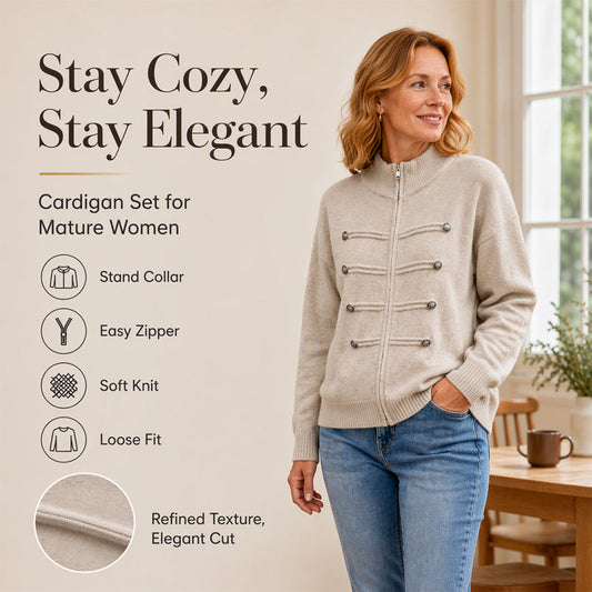🔥 LAST DAY £18.99! ✨ Women’s Double-Zip Sweater Jacket – Effortless Style for Every Day