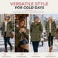 🔥 LAST DAY — 50% OFF! 🧥 Women’s Hooded Fleece-Lined Padded Winter Coat