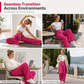 👖 Flattering Wide-Leg Fit ✨ Women’s High-Waist Sweatpants