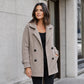⏳🔥 LAST DAY – 50% OFF! 🧥 Women’s Double-Breasted Lapel Coat 🎉 FREE SHIPPING🚚🇬🇧