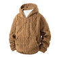 ⏳ LAST DAY — ONLY £20.99! 🔥 Men’s Textured Sherpa Half-Zip Hooded Jacket