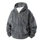 ⏳ LAST DAY — ONLY £20.99! 🔥 Men’s Textured Sherpa Half-Zip Hooded Jacket
