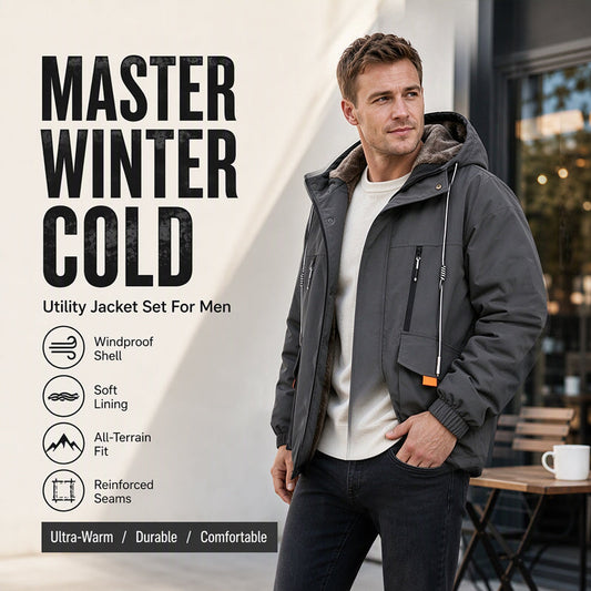 🔥 50% OFF! 🧥 Men’s Plush-Lined Hooded Parka — Stay Warm in Style This Winter ❄️