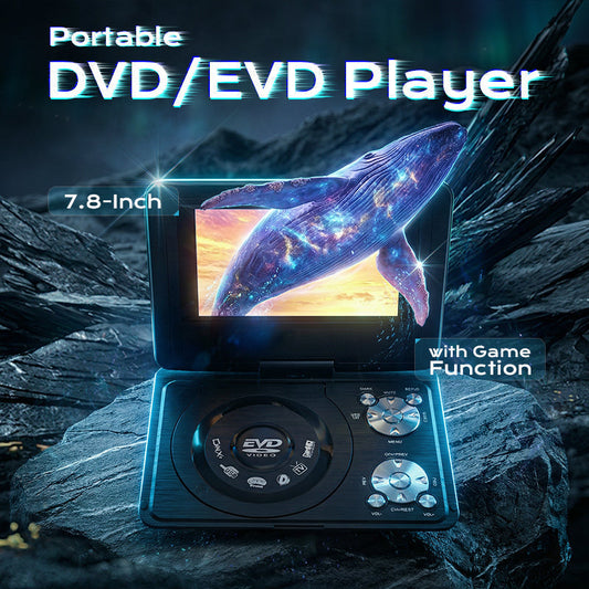 🎮📀 Movies, Games & Fun On the Go! ✨ 7.8" Portable DVD Player – Your Pocket-Sized Entertainment Hub! 🚗🍿