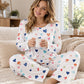 💖🌙 Sweetheart Dreams™ – Cute Heart-Print Cosy Pyjama Set ✨🩷