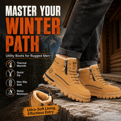 🥾❄️ MEN'S WINTER BOOTS – WARM FEET, FIRM GRIP & COSY COMFORT! 🔥👣