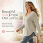 🍂 COSY LOOK, CONFIDENT FEEL! 🤎✨ Women’s Plus-Size Knit Top – Soft, Flattering & Effortlessly Chic 💕