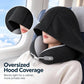 ⏳Limited-time 50% off⏰Hooded Travel Neck Pillow with Carrying Pouch😴💺